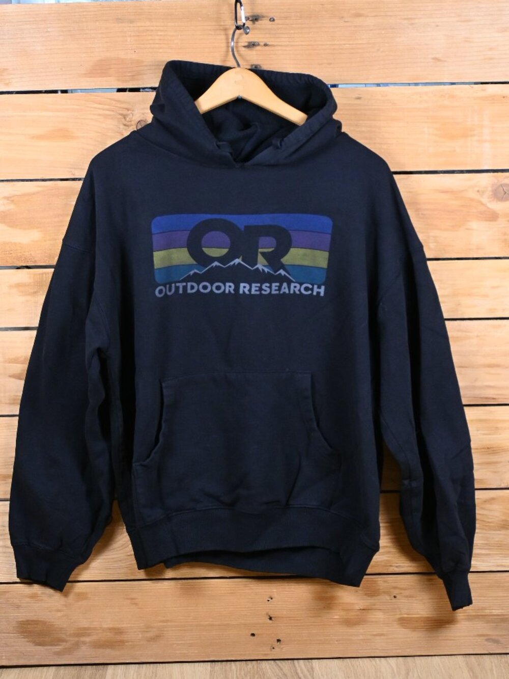 Outdoor Research Heavyweight Logo Hoodie in Black - Men's XL